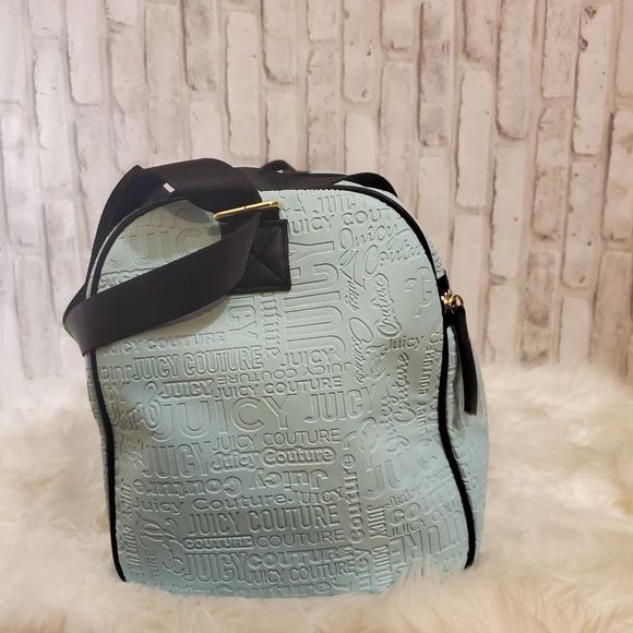 Juicy Couture Our Zip Says It All Blu Duffle Bag - Picture 4 of 15